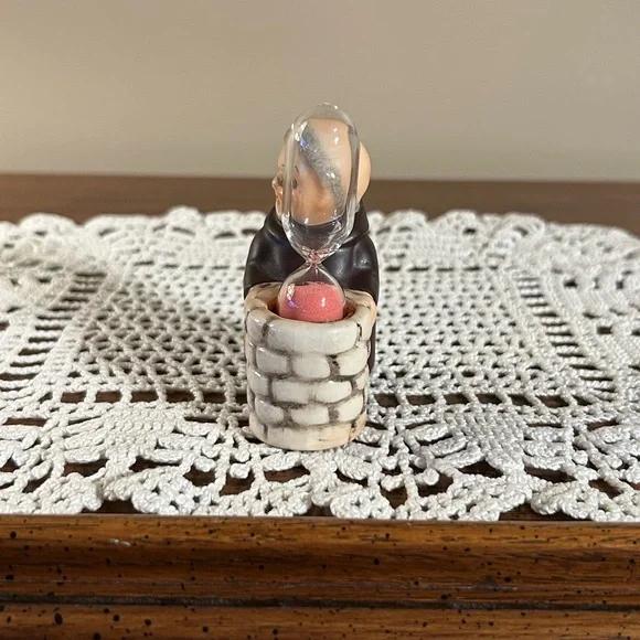 Friar Tuck Goebel Hummel West Germany Kitchen Timer Hour Glass - Picture 2 of 10